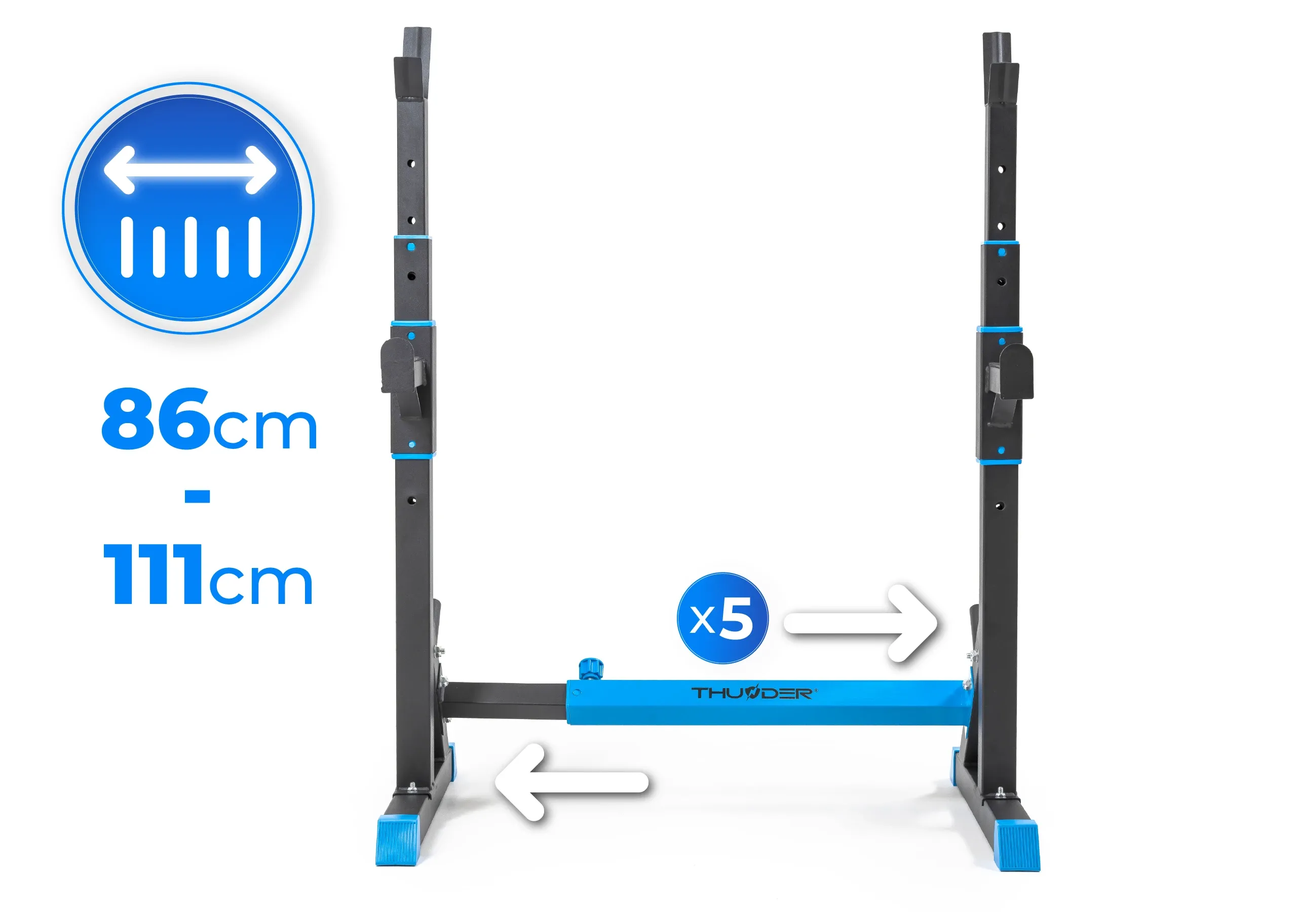 Reguliuojamas CARMI stovų atstumas
