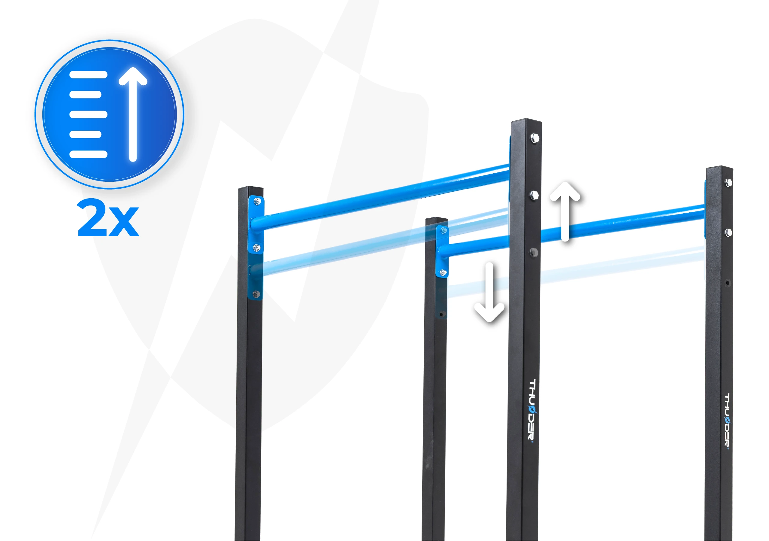 Rankenų DIPSY aukščio reguliavimas