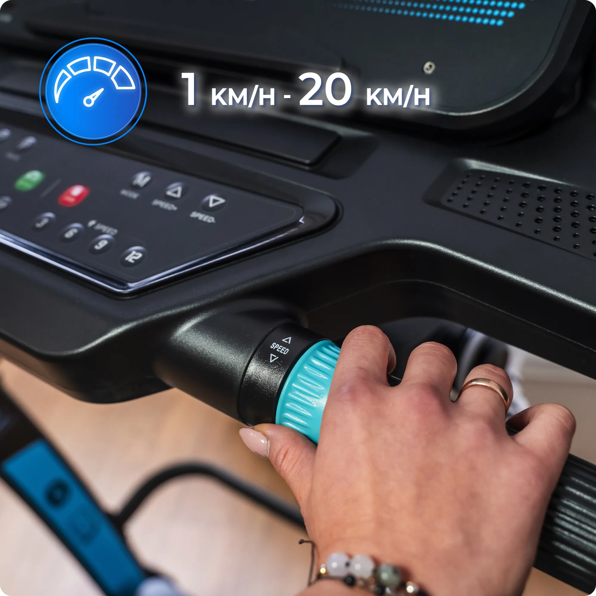 Greičio valdymas ir pulso matavimas