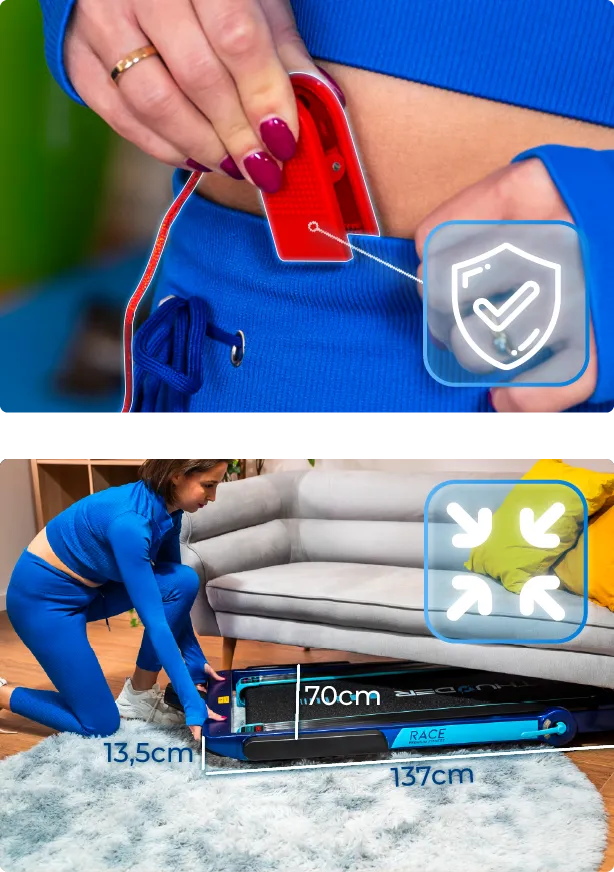 Race Blue – modernios funkcijos