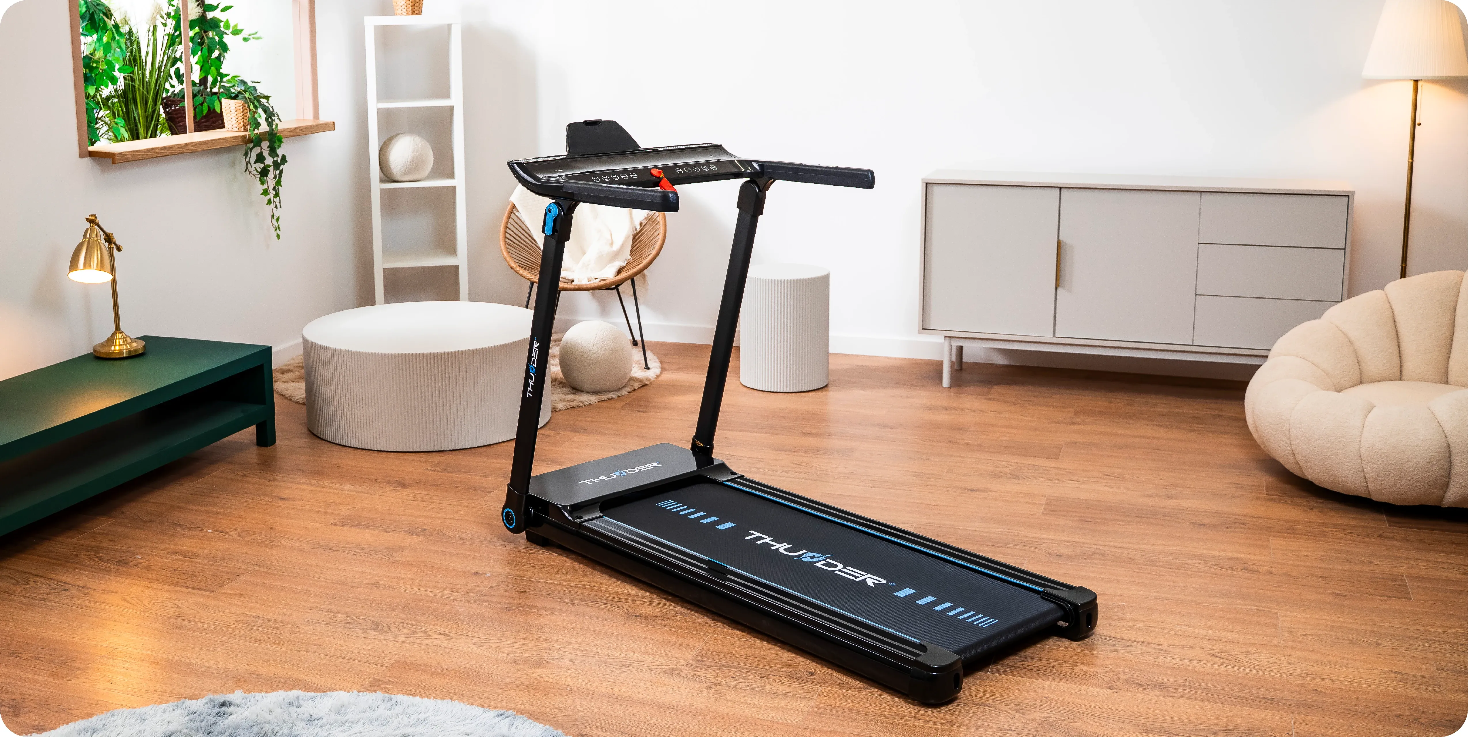 Elektrinė bėgimo takelių mašina THUNDER PHENOM-S-BLACK