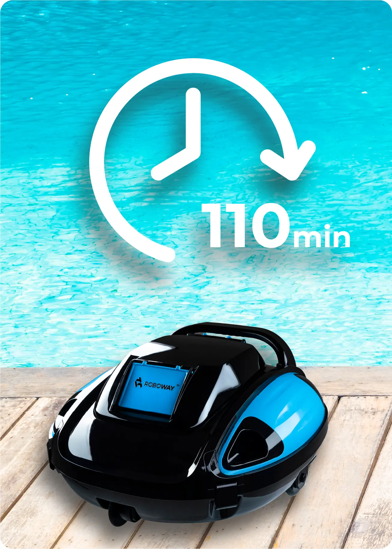 Baseino valymo robotas belaidis