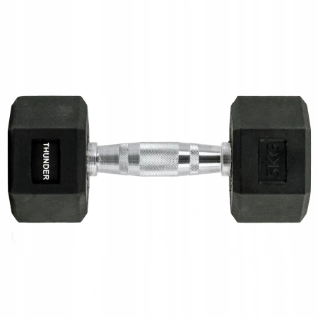 Šešiakampis hantelis 5 kg THUNDER
