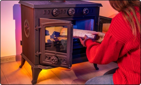 Ketinė malkinė krosnelė ATAR 10 kW 