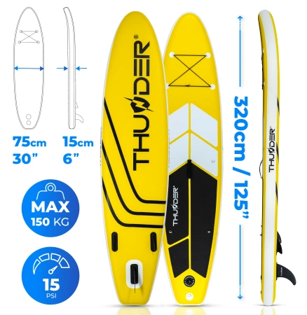 SUP lenta 320cm THUNDER COAST YELLOW