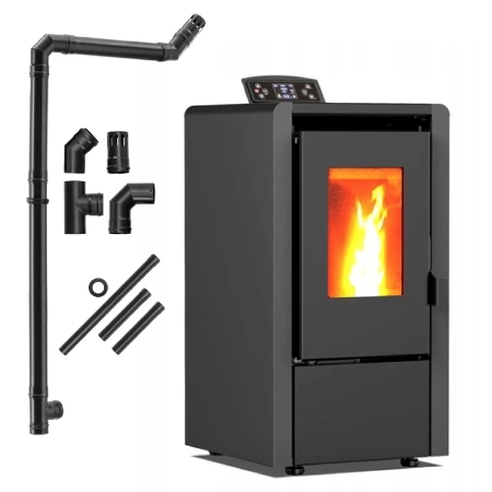 Granulinė krosnelė LEYLA BLACK 6,3 kW