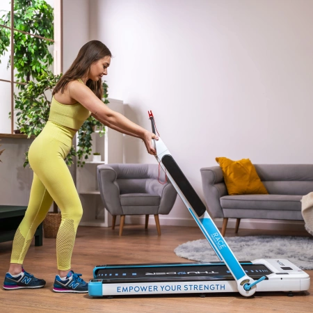 THUNDER RACE-WHITE elektrinis bėgimo takelis