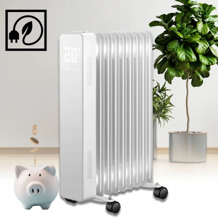 Alyvos radiatorius THUNDER SIMPLE-WHITE 2500 W