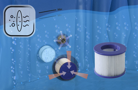 THUNDER BREVE pripučiama sodo sūkurinė vonia