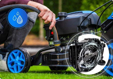 Benzininė vejapjovė Hexwelt HW-KS-150 46 cm 2,6 kW su pavara