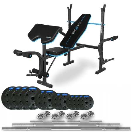 Kultūrizmo rinkinys 105 KG su suoliuku VIGOR-A by THUNDER