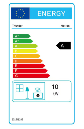 HELIOS 10 kW ketaus malkų viryklė