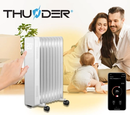 Alyvos radiatorius THUNDER SIMPLE-WHITE 2500 W