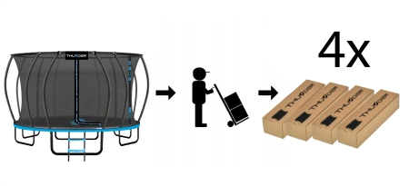 THUNDER INSIDE ULTRA 16FT (488 cm) MĖLYNAS batutas