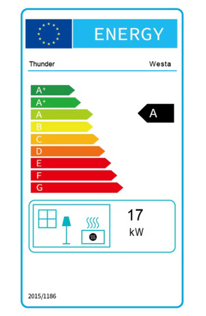 Ketinė malkinė krosnelė WESTA 17 kW