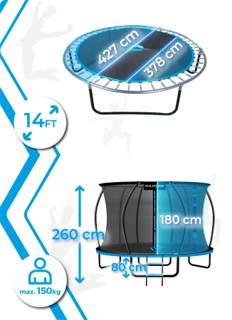 THUNDER INSIDE ULTRA 14FT batutas (427 cm) MĖLYNA