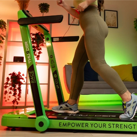 THUNDER RACE-GREEN elektrinis bėgimo takelis