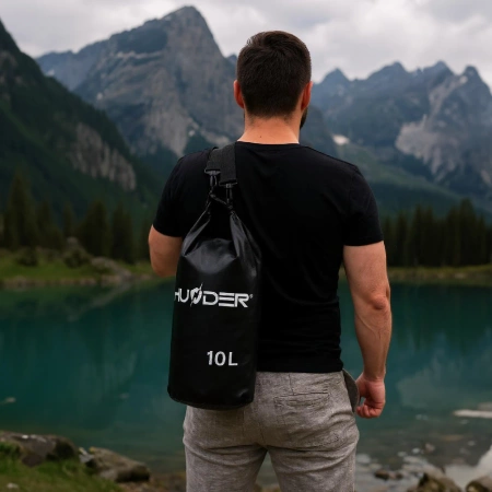 Neperšlampamas krepšys 10 L THUNDER juodas