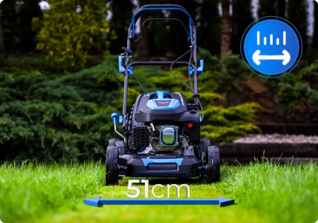 Benzininė vejapjovė Hexwelt HW-KS-200 51 cm 3,8 kW su pavara