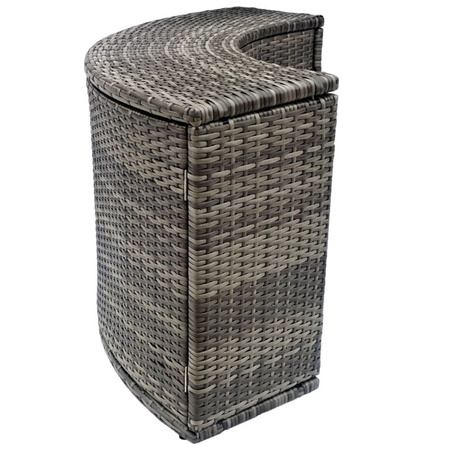 Spintelė su durelėmis THUNDER apvaliam JACUZZI - pilka spalva