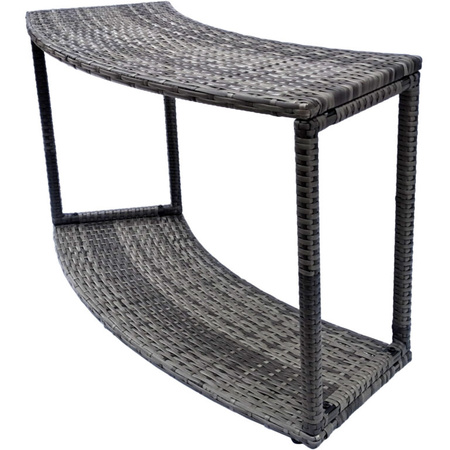 Spintelė be durelių THUNDER apvaliam JACUZZI - pilka spalva