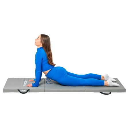 Gimnastikos kilimėlis pilkas 180x60x4 THUNDER