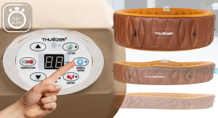 THUNDER MOCHA pripučiama sodo sūkurinė vonia