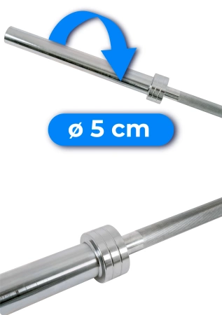 Olimpinis tiesus grifas 220 cm THUNDER