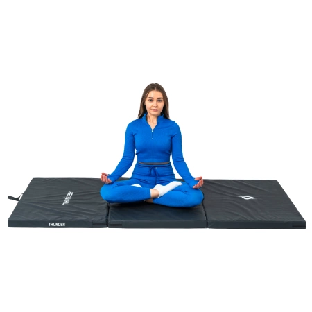 Gimnastikos kilimėlis juodas 197x100x5 THUNDER