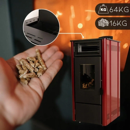 Granulinė krosnelė SOPHIA RED 8,1 kW