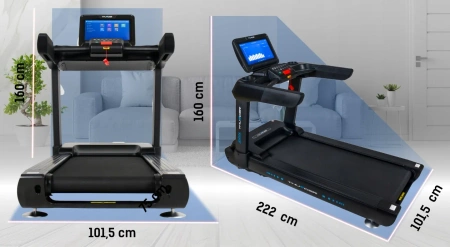 THUNDER ZION-TFT-BLACK elektrinis bėgimo takelis