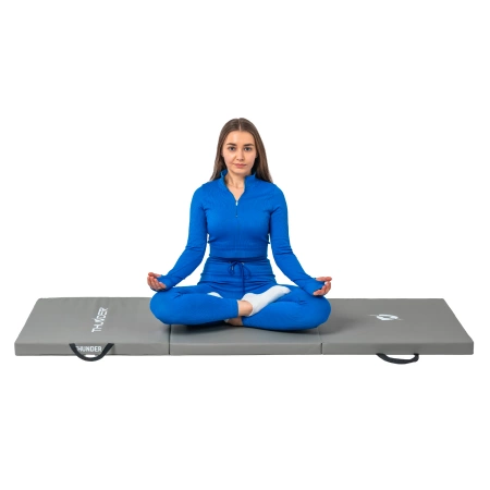 Gimnastikos kilimėlis pilkas 180x60x5 THUNDER