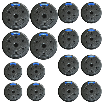 THUNDER nustatyti bituminiai svoriai 4x10 kg + 8x5 kg + 4x2,5 kg