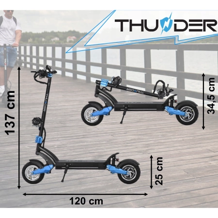 Elektrinis paspirtukas THUNDER ZEST 1600W 52V 14Ah