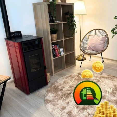 Granulinė krosnelė SOPHIA RED 8,1 kW