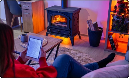 Ketinė malkinė krosnelė WESTA 17 kW