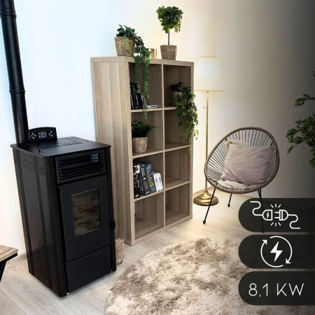 Granulinė krosnelė SOPHIA BLACK 8,1 kW