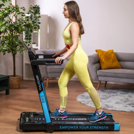 THUNDER RACE-BLACK elektrinis bėgimo takelis