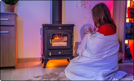 Ketinė malkinė krosnelė MITRA 7 kW