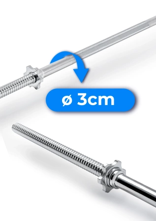 Sriegiuotas tiesus grifas 180 cm 30 mm THUNDER