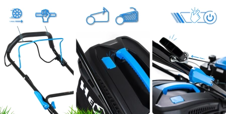 Benzininė vejapjovė Hexwelt HW-KS-200 51 cm 3,8 kW su pavara