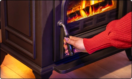 HELIOS 10 kW ketaus malkų viryklė