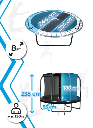 THUNDER INSIDE ELITE 8FT (244 cm) BLACK batutas