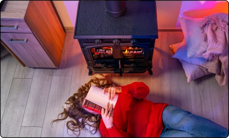 Ketinė malkinė krosnelė ATAR 10 kW 