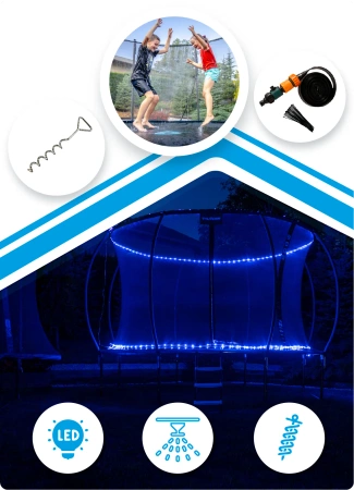 THUNDER INSIDE ULTRA 16FT (488 cm) MĖLYNAS batutas