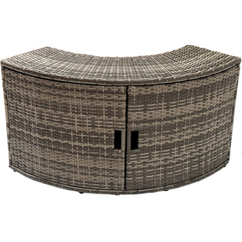 Spintelė su durelėmis THUNDER apvaliam JACUZZI - pilka spalva