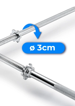 Sriegiuotas tiesus grifas 220 cm 30 mm THUNDER