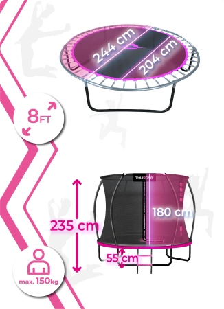 THUNDER INSIDE ULTRA 8FT (244 cm) PINK batutas