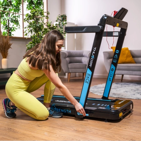 THUNDER RACE-BLACK elektrinis bėgimo takelis