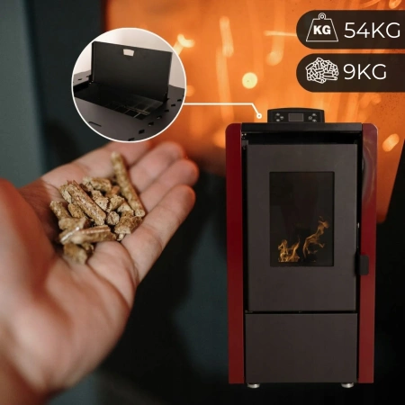 Granulinė krosnelė LEYLA RED 6,3 kW